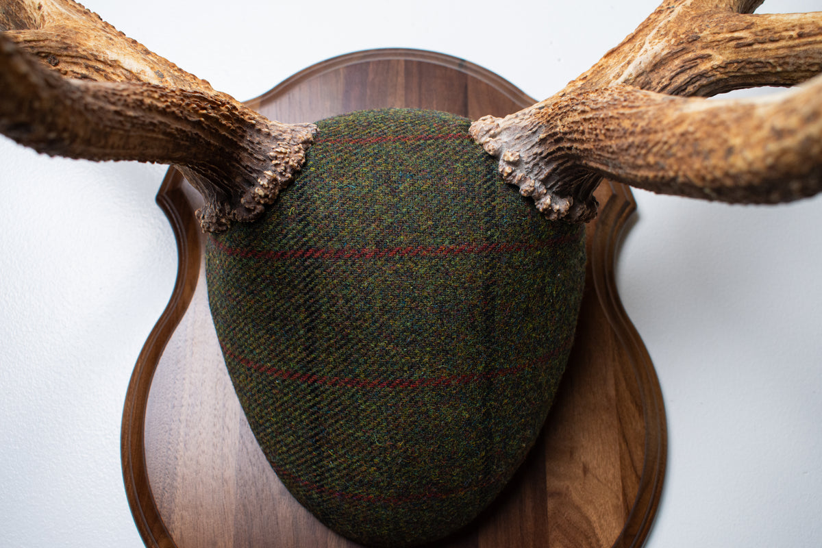 Elk Antler Mount | Green mix with Black and Red Overcheck | 69